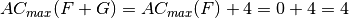 \crit{AC_{max}}(F+G)=\crit{AC_{max}}(F)+4=0+4=4