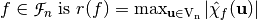 f \in \funct{F}_n$ is $\crit{r}(f) = \max_{\vec{u} \in \gf{V_n}} |\walsh{\chi}_f(\vec{u})|
