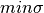 min\sigma