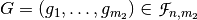 G=(g_1,\ldots,g_{m_2}) \in \funct{F}_{n,m_2}