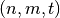 (n,m,t)