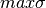 max\sigma