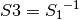 S3 = {S_1}^{-1}