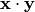\vec{x} \cdot \vec{y}