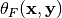 \theta_{F}(\vec{x},\vec{y})