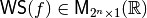 \matr{WS}(f) \in \matr{M}_{2^n \times 1}(\bbbr)