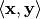 \left\langle\vec{x},\vec{y}\right\rangle