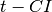t-\crit{CI}