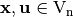 \vec{x}, \vec{u} \in \gf{V_n}