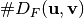 \#D_F(\vec{u},\vec{v})