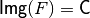 \matr{Img}(F) = \matr{C}