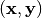 (\vec{x},\vec{y})